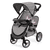 Design Zwillings-Puppenwagen Twin Star, grau