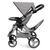 Design Zwillings-Puppenwagen Twin Star, grau