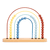 eitech Motorikschleife Regenbogen Abakus