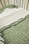 olive green Babydeken Wafel Teddy 75 x 100 cm