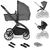 Passeggino 3 in 1 grey grey / black Frame
