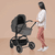Poussette trio combinée 3en1 grey grey/black Frame