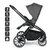 Poussette trio combinée 3en1 grey grey/black Frame