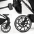 Poussette trio combinée 3en1 grey grey/black Frame