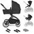 Carrito de bebé 3en1 chasis black /black