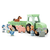 eitech tractor met aanhanger en 5 pastel dieren