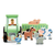 eitech tractor met aanhanger en 5 pastel dieren