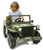 Ride-on Jeep Willys MB Army grün 12V