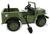 Ride-on Jeep Willys MB Army grün 12V