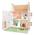 eitech poppenhuis inclusief meubels, hout