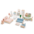 eitech poppenhuis inclusief meubels, hout