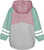 Regenjacke mit Fleecefutter rosa/grün