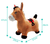 Cheval gonflable avec housse en peluche