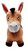 Cheval gonflable avec housse en peluche