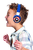 Avengers 2-i-1 Bluetooth och kabelanslutning, vikbara hörlurar med säker volym
