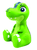 Luce notturna tascabile a LED Dino 3D di circa 13 cm
