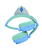 Auriculares Disney Frozen 3D 2 en 1 con conexión Bluetooth y por cable, plegables y con volumen seguro