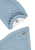 Slabbetje Dino Rexi met inzet blauw