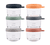 Pot de conservation repas verre sunrise color mix lot de 6
