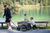 Rimorchio per biciclette Qubee Grey 130 L volume incl. set carrello manuale