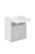 Commode à langer 700 Teddy bois blanc-gris