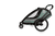 Kinderfahrradanhänger Cocoon Zweisitzer green/black inkl.  Babysitz für Outback/Avenida und Traveller