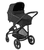 Pack poussette trio combinée 3en1 Plaza Plus Essential Black Pebble S Tonal Black adaptateur Baby Black