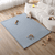 Alfombra de terciopelo para bebé 200 x 150 cm, azul cielo