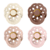 Schnuller Boheme 4 Stk. 0-6 Monate in Ivory, Blush, Woodchuck, Blossom
