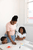 Cadre pour empreintes de mains Famille, blanc