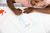Cadre pour empreintes de mains Famille, blanc