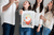 Cadre pour empreintes de mains Famille, blanc