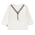 Shirt soft white gemustert
