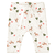 Leggings light sand melange gemustert