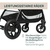 Kinderwagen Glee Uneven Black