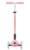 PRIMO FOLDABLE PLUS LIGHTS pastellrosa-pink, mit Leuchtrollen