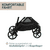 Seety kinderwagen inclusief Etna reiswieg Black