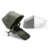 Zwillingswagen Donkey 5 Twin Complete Black Forest Green inklusive cybex PLATINUM Babyschale Cloud T i-Size Black
