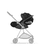 Kombikinderwagen Donkey 5 Mono Complete Black inkl. Erweiterungsset und Liegewannenbezug Donkey 5 Complete, Donkey Twin Adapter und cybex PLATINUM Babyschale Cloud T I-Size Black