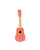 Gitarre pink mit Blumenmuster