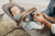 Sdraietta Mira Wells Dark Taupe Mélange incl. arco gioco Forest Fun