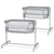 Beistellbett NESTE UP 2 light grey