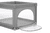 Parque infantil pausly 95 x 95 cm gris