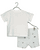 T-Shirt + Short Set Off White