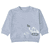 Sweatshirt oversized ocean blue