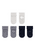 Erstlingssöckchen 3er-Pack Uni graublau