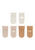 Erstlingssöckchen 3er-Pack Uni beige