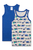 Unterhemd Doppelpack beige & blau