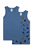 Unterhemd Doppelpack blau