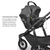 Sportwagen Ridge Theo Dark Taupe inkl Babywanne V3 und MAXI COSI Babyschale Pebble 360 Essential Black mit Zubehör